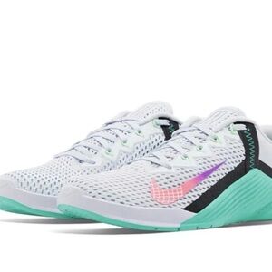 Nike Women's White and Teal Athletic Shoes